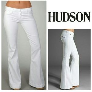 Hudson White Flare Jeans Size 27